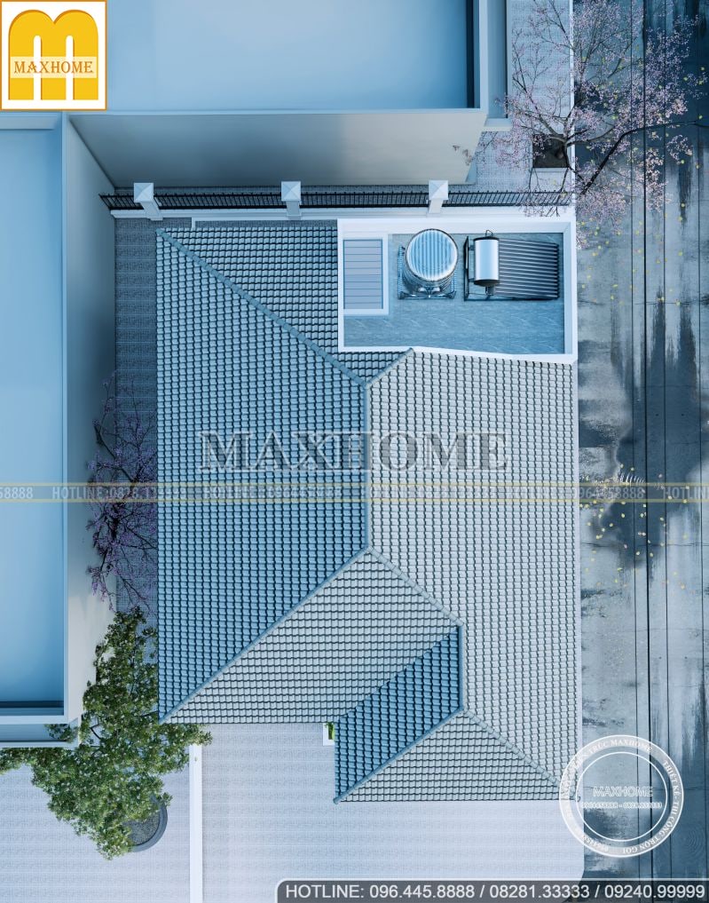 Anh Năng - Hà Nội | Nhà 3 tầng mái Nhật